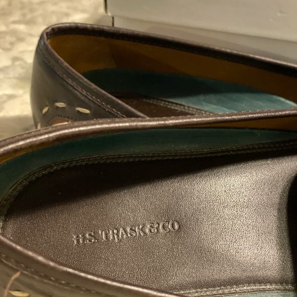 REDUCED! H.S. Trask & Co. 2-Tone Penny Loafers Brown 8.5 Medium - Picture 5 of 11
